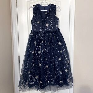 Girls/Teens Dark Blue Starry Gorgeous Dress Size 170/180 cm